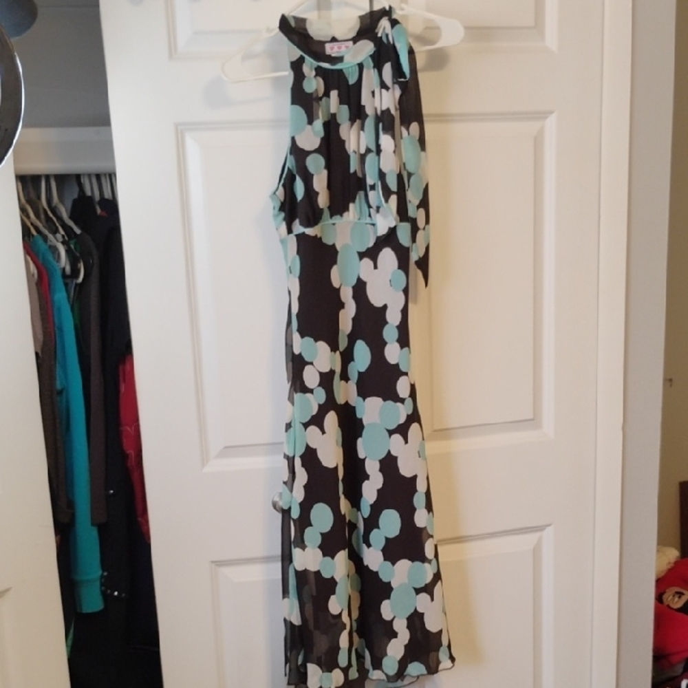 Trixxi Black and Blue Abstract Jumpsuit